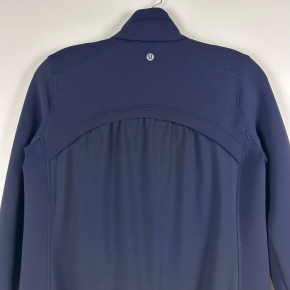 Lululemon Cardio Squad Jacket Midnight Blue Running Walking Women’s Size 4 - Picture 9 of 11